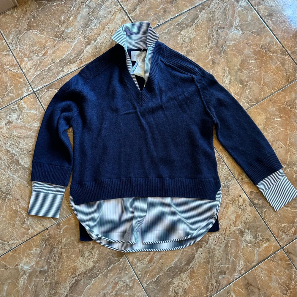 Brochu Walker Cashmere Sweater - The Looker Layered V-Neck ( NEVER WORN)